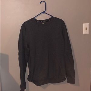 Plain grey crew neck